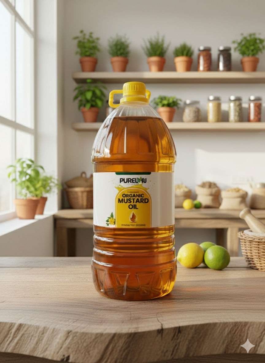 5ltr Mustard Oil (Cold Pressed)