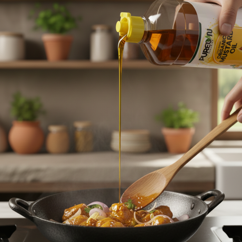 1ltr Mustard Oil (Cold Pressed)